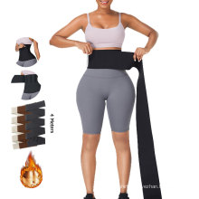 Hexin Body Shaper Shapewear waist wrap Trimmers Latex Cincher Slimming Belts Tummy Trimmer Waist Trainer Pink